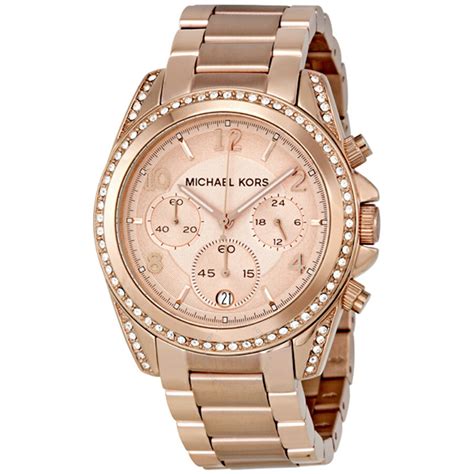 ladies michael kors blair chronograph watch mk5263|Michael Kors Blair Chronograph Rose Dial Ladies Watch MK5263.